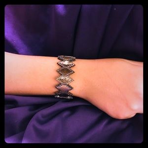 Mixed Metal Stretch Bracelet